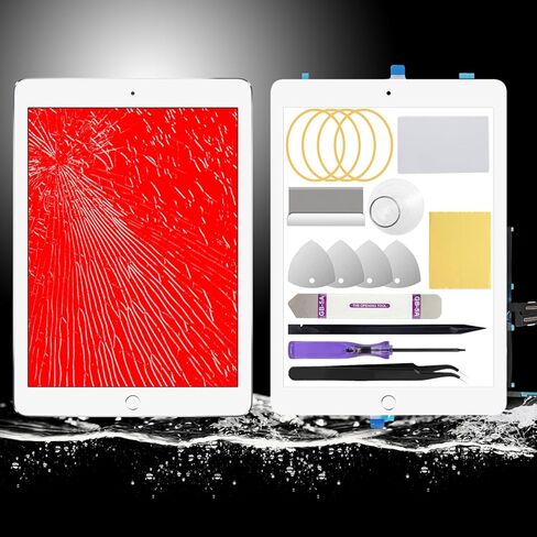 10.2" Touch Screen Glass Replacement for iPad 7 7th Generation 2019 (A2197 A2198 A2200)/ for iPad 8 8th Generation 2020 (A2270 A2428 A2429 A2430) with Pre-Installed Home Button (Black) in Saudi Arabia