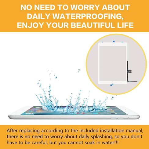 10.2" Touch Screen Glass Replacement for iPad 7 7th Generation 2019 (A2197 A2198 A2200)/ for iPad 8 8th Generation 2020 (A2270 A2428 A2429 A2430) with Pre-Installed Home Button (Black) in Saudi Arabia