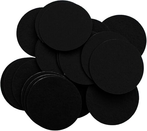 Playfully Ever After 3 Inch Black 30pc Felt Circle Stickers in Saudi Arabia