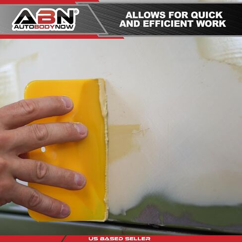 ABN Automotive Body Filler Spreader - 3 Sizes - 9pc Reusable Plastic Puddy Scraper Set for Fillers, Putties, and Paint in Saudi Arabia