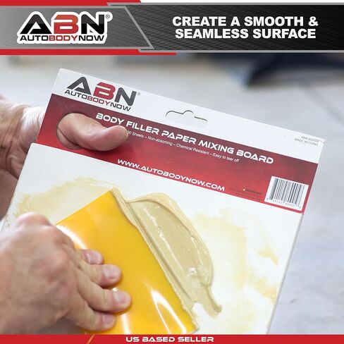 ABN Automotive Body Filler Spreader - 3 Sizes - 9pc Reusable Plastic Puddy Scraper Set for Fillers, Putties, and Paint in Saudi Arabia