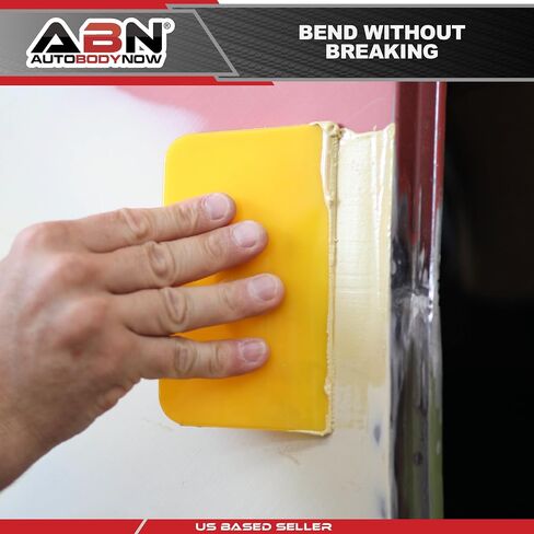 ABN Automotive Body Filler Spreader - 3 Sizes - 9pc Reusable Plastic Puddy Scraper Set for Fillers, Putties, and Paint in Saudi Arabia