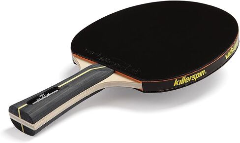 مجداف Killerspin Jet Black Ping Pong، للاعبي تنس الطاولة المبتدئين والمتقدمين، مقبض متوهج، أسود/أسود in Saudi Arabia