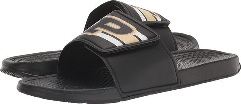 FOCO Purdue Boilermakers NCAA Mens Stripe Legacy Sport Slide - L in Saudi Arabia