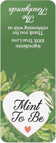 XOXOKristen 48 PCS Greenery Stickers for Tic Tac Wedding Favors, Mint to be Labels for box of tic tacs, Bulk Wedding stickers party favors with Thank you for celebrating with us print - LABELS only in Kuwait