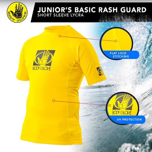 Body Glove Wetsuit Co Junior Basic Fitted Short Arm Rash Guard in Saudi Arabia