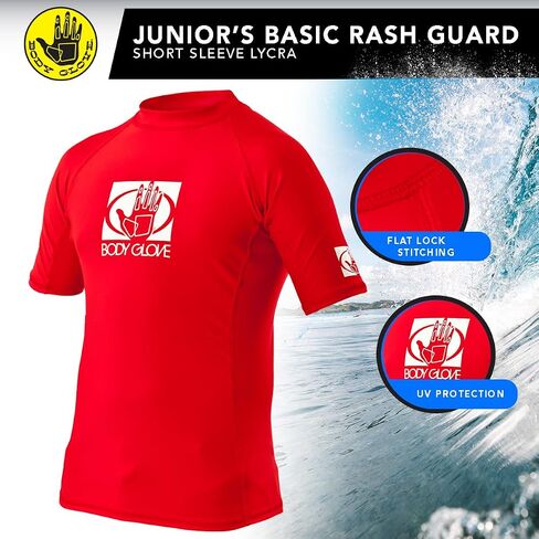 Body Glove Wetsuit Co Junior Basic Fitted Short Arm Rash Guard in Saudi Arabia