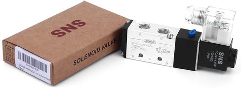 SNS هوائي الملف اللولبي صمام 1/4 ''NPT DC12V مدخل ملف واحد الطيار تعمل الكهربائية 5 طريقة/2 موقف 4V210-N08 in Kuwait