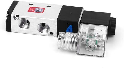 SNS هوائي الملف اللولبي صمام 1/4 ''NPT DC12V مدخل ملف واحد الطيار تعمل الكهربائية 5 طريقة/2 موقف 4V210-N08 in Kuwait
