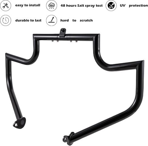 Kinglemc Gloss Black Crash Bar Engine Guard Highway Bar for Harley Davidson Touring Road Glide Road King Street Glide Electra Glide CVO and Trike Models (Fit for Touring 1997-2008) in Saudi Arabia