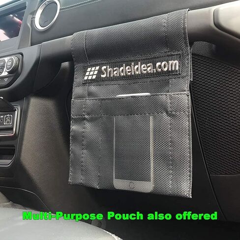 Shadeidea JT Sun Shade Top Sunshade متوافق مع Jeep Gladiator Top Shade Mesh غطاء سقف الشاشة (2018-2023) - مانع ضوضاء الرياح للأشعة فوق البنفسجية مع حقيبة GrabBag - ضمان 10 سنوات - أسود - أمامي + خلفي (قطعتان) in Kuwait