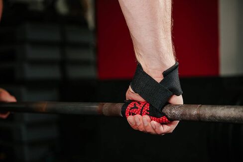 Gym Maniac - أحزمة معصم مبطنة لرفع الأثقال - قبضة عالية، أغطية جل السيليكا - ملحقات الصالة الرياضية للرجال والنساء - مقابض التمرين ومعدات الرفع - للسحب والرفع الميت والحديد والمزيد in Kuwait