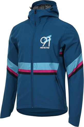 Protective men’s rain jacket for outdoor activities and bike adventures - water-repellent and made out of recycled polyester in Saudi Arabia