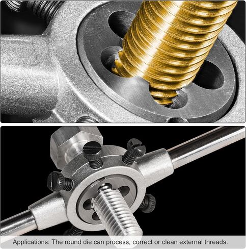 uxcell 1/8-40 BSW Round Die, Machine Thread Right Hand Threading Die, Alloy Steel Screw Thread Cutting Die in Saudi Arabia