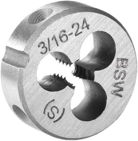 uxcell 1/8-40 BSW Round Die, Machine Thread Right Hand Threading Die, Alloy Steel Screw Thread Cutting Die in Saudi Arabia