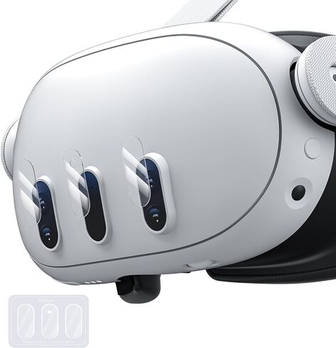 غطاء عدسة Zybervr لـ Quest 3، غطاء عدسة عالي الدقة رفيع للغاية لـ Meta Quest 3، واقي كاميرا مضاد للخدش لـ Oculus Quest 3، ملحقات لـ Meta Quest 3، واقي عدسة in Kuwait