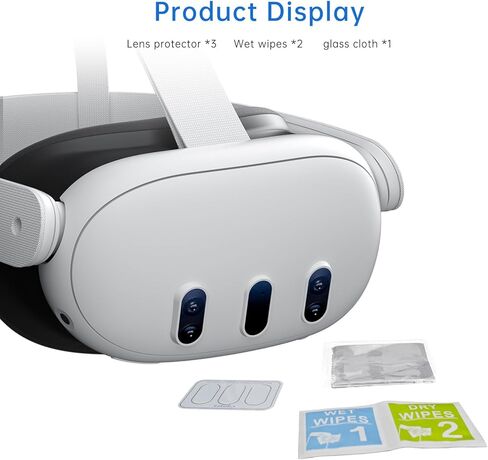 غطاء عدسة Zybervr لـ Quest 3، غطاء عدسة عالي الدقة رفيع للغاية لـ Meta Quest 3، واقي كاميرا مضاد للخدش لـ Oculus Quest 3، ملحقات لـ Meta Quest 3، واقي عدسة in Kuwait