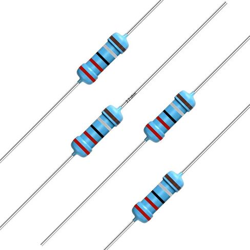 California JOS 100pcs 2.2 ohm Resistor 1/2w (0.5Watt) ±1% Tolerance Metal Film Fixed Resistor, Multiple Values of Resistance Optional(2.2 ohm, 2.2 R, 2.2 Ω) in Saudi Arabia