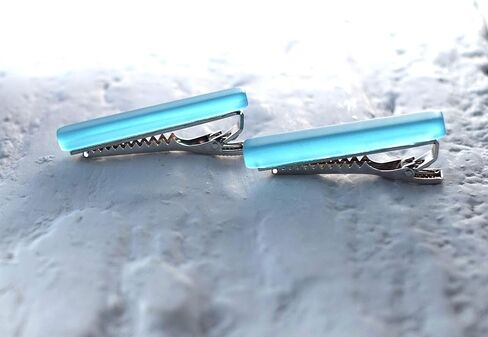 Glassoholics Gin Tie Clip - Made from Recycled Bombay Sapphire Bottle in Saudi Arabia