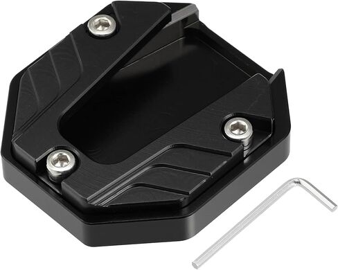 X AUTOHAUX Universal Motorcycle Kickstand Pad CNC Side Stand Foot Extension Support Plate أسود in Saudi Arabia