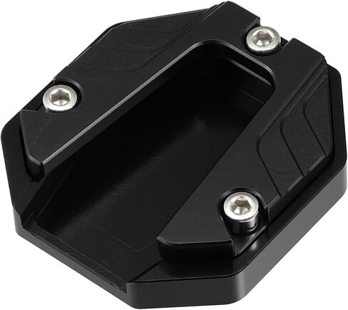 X AUTOHAUX Universal Motorcycle Kickstand Pad CNC Side Stand Foot Extension Support Plate أسود in Saudi Arabia