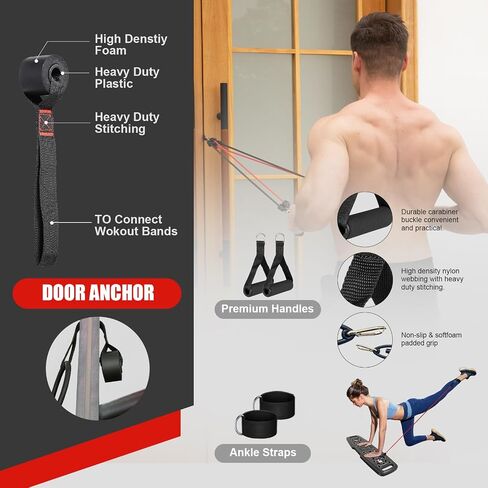 Ultimate Home Gym,Portable Exercise Equipment with Push Up Board,Pilates Bar & 25 Fitness Accessories, Resistance Bands & Ab Roller Wheel,Full Body Workout at Home in Saudi Arabia