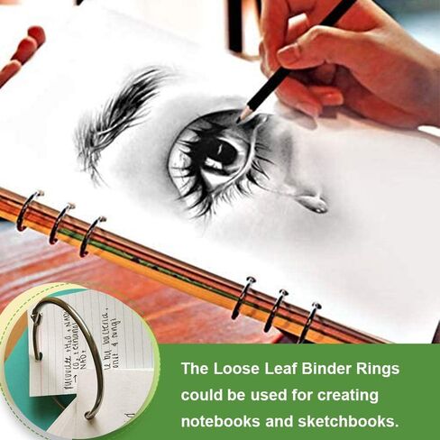 حلقات تجليد الكتب 5 سم - ForTomorrow 30 حزمة معدنية فضفاضة من أوراق الموثق حلقة سلسلة مفاتيح فضية من النيكل لبطاقات فلاش الفهرس، مدرسة المكتب in Kuwait