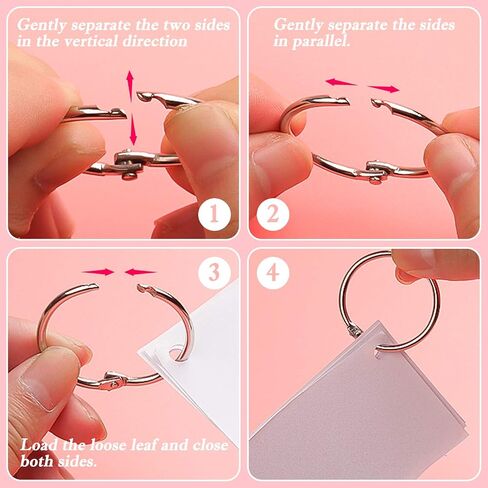 Binder Rings 2 Inch (20 Pack) Silver Office Book Rings, Loose Leaf Binder Rings, Metal Book Rings, Nickel Plated Steel Binder Rings for School, Office and Home in Saudi Arabia