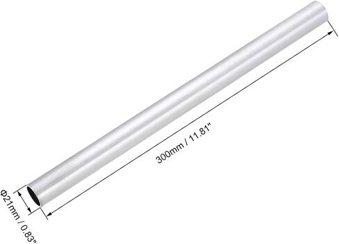 uxcell 6063 Aluminum Round Tube, 21mm OD 18mm Inner Dia 300mm Length Seamless Straight Tubing 2 Pcs in Saudi Arabia