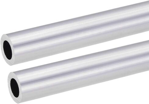 uxcell 6063 Aluminum Round Tube, 21mm OD 18mm Inner Dia 300mm Length Seamless Straight Tubing 2 Pcs in Saudi Arabia