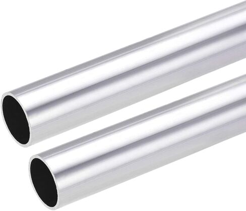 uxcell 6063 Aluminum Round Tube, 21mm OD 18mm Inner Dia 300mm Length Seamless Straight Tubing 2 Pcs in Saudi Arabia