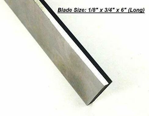 مجموعة Praztech مكونة من شفرتين شبه منحرفتين HSS مقاس 1/8 بوصة × 3/4 بوصة (عريضة) × 6 بوصة (طويلة) لقطع فواصل المخرطة وحوامل الأدوات - الصلبة والأرضية in Kuwait