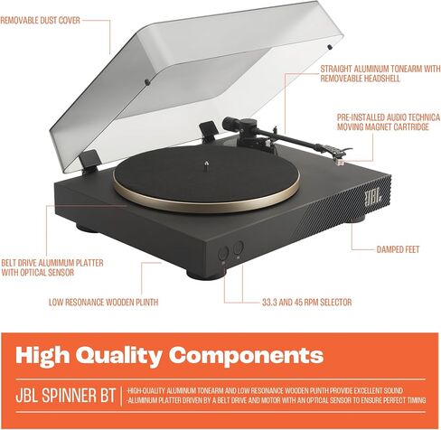 JBL Spinner - Bluetooth Turntable with AptX-HD in Saudi Arabia