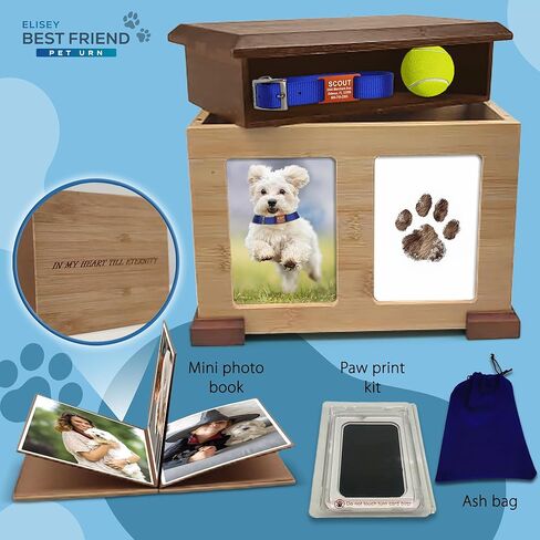 Elisey Best Friend Pet Urn – Tenderly Remember Your Beloved Pet with Our Cat Urns, Dog Urn, Dog Urns for Ashes, Memory Box Memory Boxes for Keepsakes Large – for Those Who Lost a Pet Family Member in Saudi Arabia