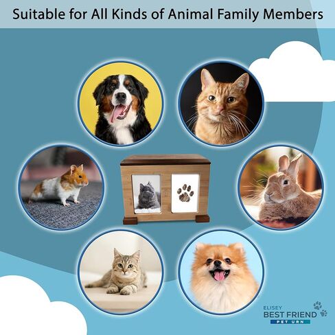 Elisey Best Friend Pet Urn – Tenderly Remember Your Beloved Pet with Our Cat Urns, Dog Urn, Dog Urns for Ashes, Memory Box Memory Boxes for Keepsakes Large – for Those Who Lost a Pet Family Member in Saudi Arabia