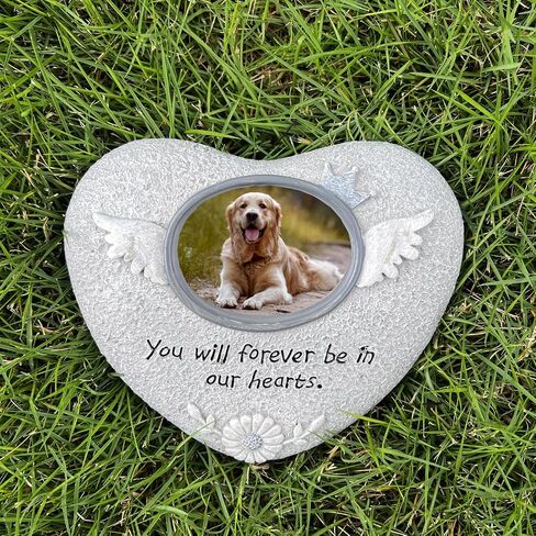 Pet Memorial Stones for Cats,Loss of Cats Sympathy Gift Indoor Display,Pet Grave Markers Cats Bereavement Gifts Outdoor Tombstone Paw Shaped Carve We Love You Forever in Saudi Arabia
