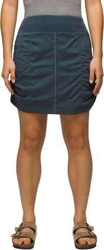 prAna Koen Skort Grey Blue MD (Women's 8-10) in Saudi Arabia