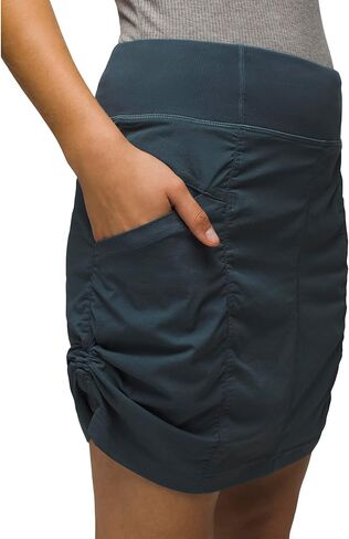prAna Koen Skort Grey Blue MD (Women's 8-10) in Saudi Arabia
