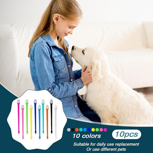 طقم تنظيف أسنان الكلاب 10 قطع من كاليون، فرشاة أسنان مزدوجة الرأس للحيوانات الأليفة، فرشاة أسنان متعددة الألوان للقطط، فرشاة أسنان محمولة للكلاب، طقم تنظيف أسنان ناعم للكلاب والقطط وتنظيف أسنان الحيوانات الأليفة والعناية بالأسنان in Kuwait