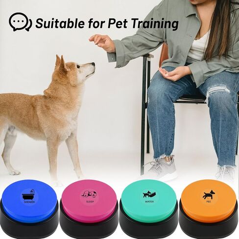 Dog Talking Buttons Stickers - Pet Communication Buttons Stickers 60pcs Removable Custom Recordable Training Speak Button Labels in Kuwait