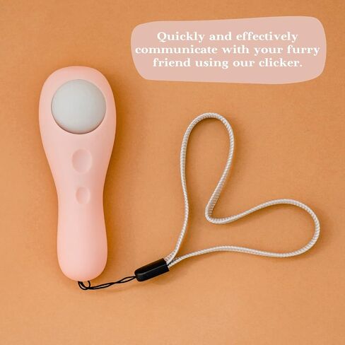Belffy Premium Quality Cat & Dog Training Clicker with a Wrist Strap. Lightweight Unique Design, Effective Pet Training Tool for Cats or Puppies (Pink) in Saudi Arabia