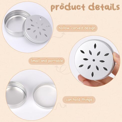 Mozeat Lens 6 قطع تدريب الرائحة للكلاب، رائحة العمل للكلاب، صندوق معدات تدريب رائحة الكلاب، حاوية معدنية لأنف الكلب، علب ألومنيوم للرائحة، علب للأنف، حاوية عمل للرائحة in Saudi Arabia