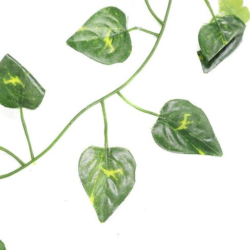 Repta Vines Flexible Bend Long Vines Artificial Fake Leaves Habitat Decor for Lizard Frogs Snakes and More Reptiles(Green Leaf) in Saudi Arabia