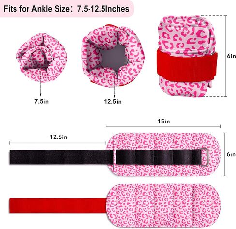 Adjustable Ankle Weights for Women Men 1 Pair 2 4 6 8 10 Pound Weights Set of 2, Adjustable Ankle Weights for Gym, Fitness, Workout, Walking, Jogging,1-5 lb Weights Each Ankle,1 Pair 2-10 lbs in Saudi Arabia