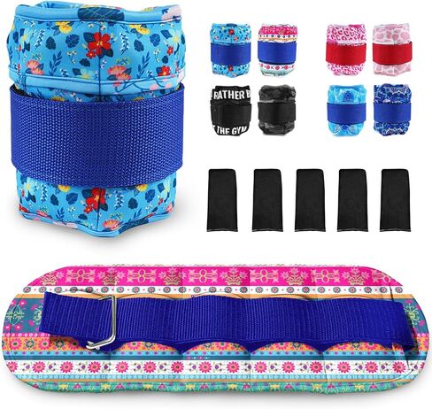 Adjustable Ankle Weights for Women Men 1 Pair 2 4 6 8 10 Pound Weights Set of 2, Adjustable Ankle Weights for Gym, Fitness, Workout, Walking, Jogging,1-5 lb Weights Each Ankle,1 Pair 2-10 lbs in Saudi Arabia