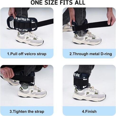 Adjustable Ankle Weights for Women Men 1 Pair 2 4 6 8 10 Pound Weights Set of 2, Adjustable Ankle Weights for Gym, Fitness, Workout, Walking, Jogging,1-5 lb Weights Each Ankle,1 Pair 2-10 lbs in Saudi Arabia