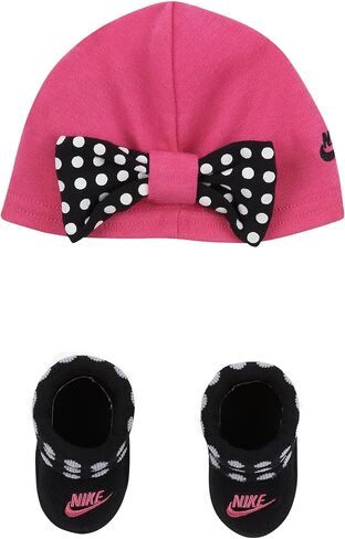 Nike Baby Girls Polka-Dot Bow Hat & Bootie Socks 2 Piece Set in Saudi Arabia
