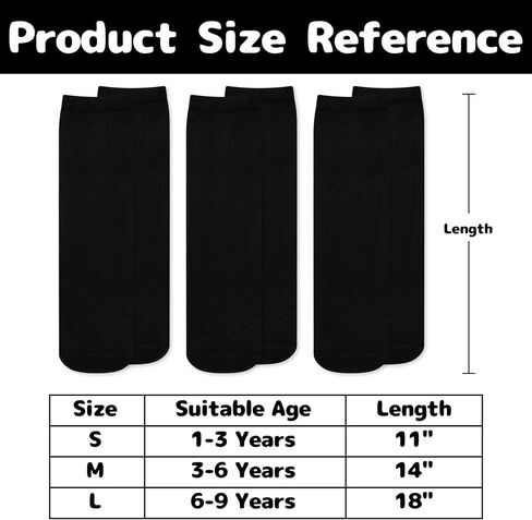 Olreco 3 Pack Toddler Soccer Socks Kids Baseball Socks Boys Girls Softball Sock Youth Football Sock Athletic Accessories in Saudi Arabia
