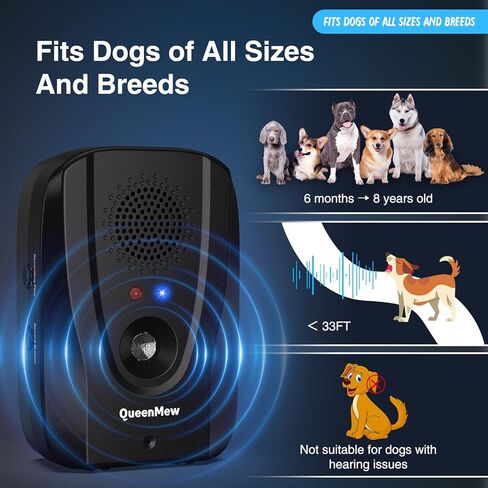 Anti Barking Device for Dogs Indoor,2024 NEW Dog Bark Deterrent Devices,2 in 1 Auto & Remote 600FT Anti Bark Device Recording,Alarm Ultrasonic Bark Stopper Dog Whistle to Stop Barking Control Devices in Kuwait