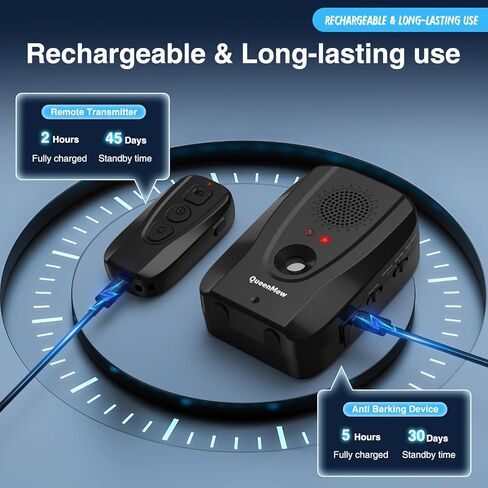 Anti Barking Device for Dogs Indoor,2024 NEW Dog Bark Deterrent Devices,2 in 1 Auto & Remote 600FT Anti Bark Device Recording,Alarm Ultrasonic Bark Stopper Dog Whistle to Stop Barking Control Devices in Kuwait